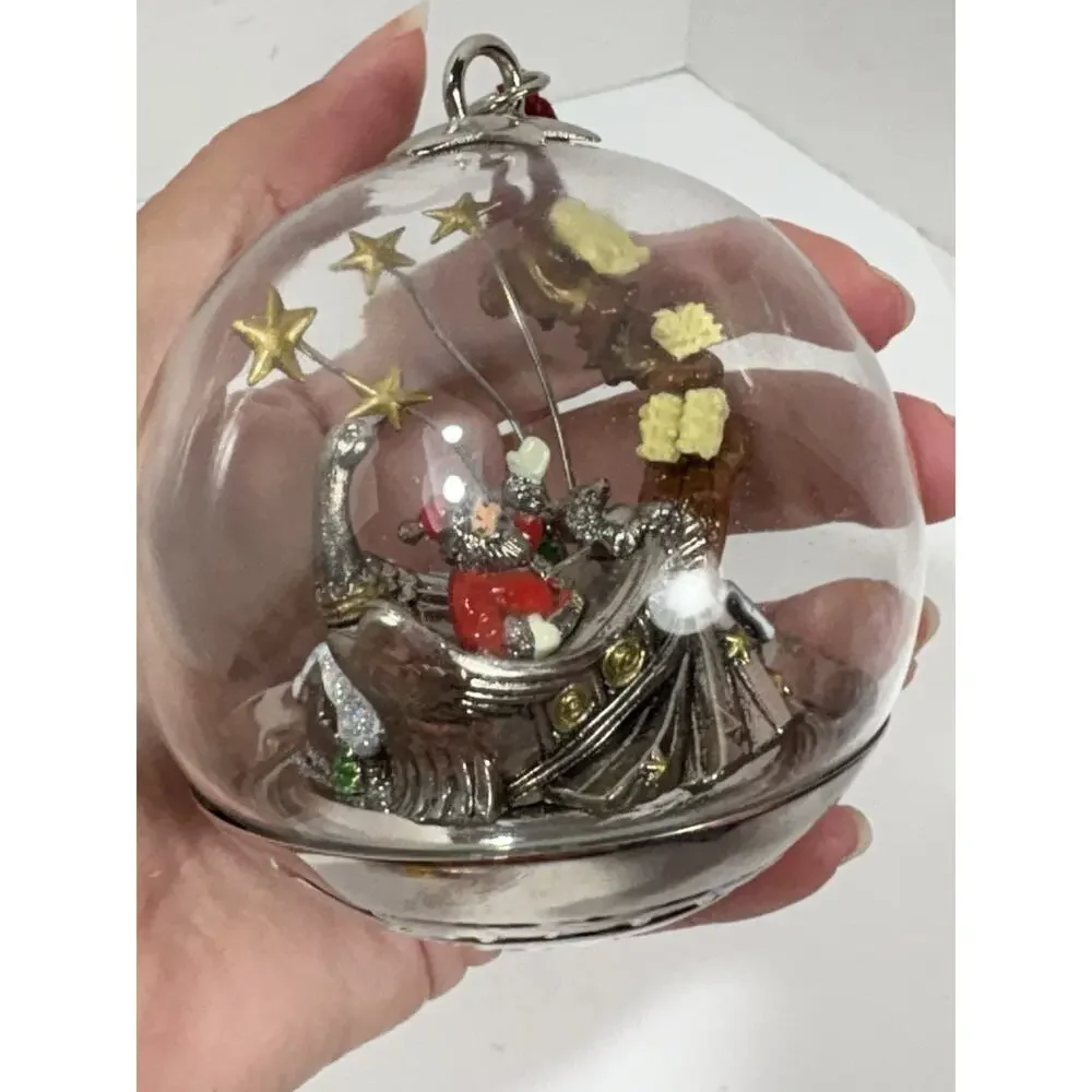 Lenox Macy's Thanksgiving Day Parade‎ 75th Anniversary Ornament Santa Reindeer